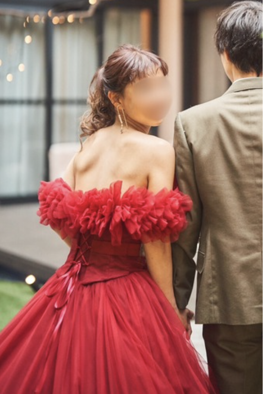 サポート後のドレス姿