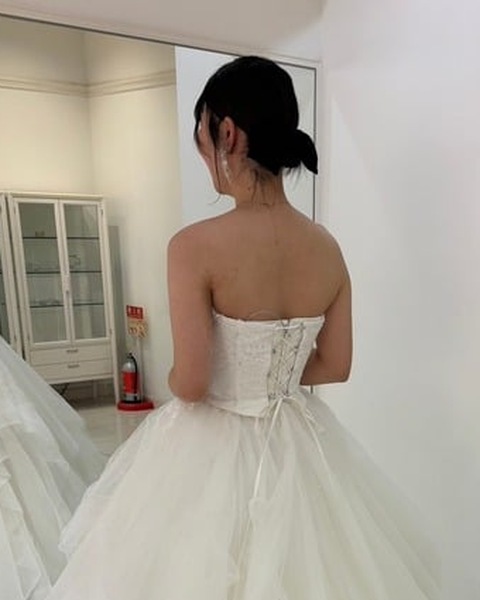 サポート前のドレス姿